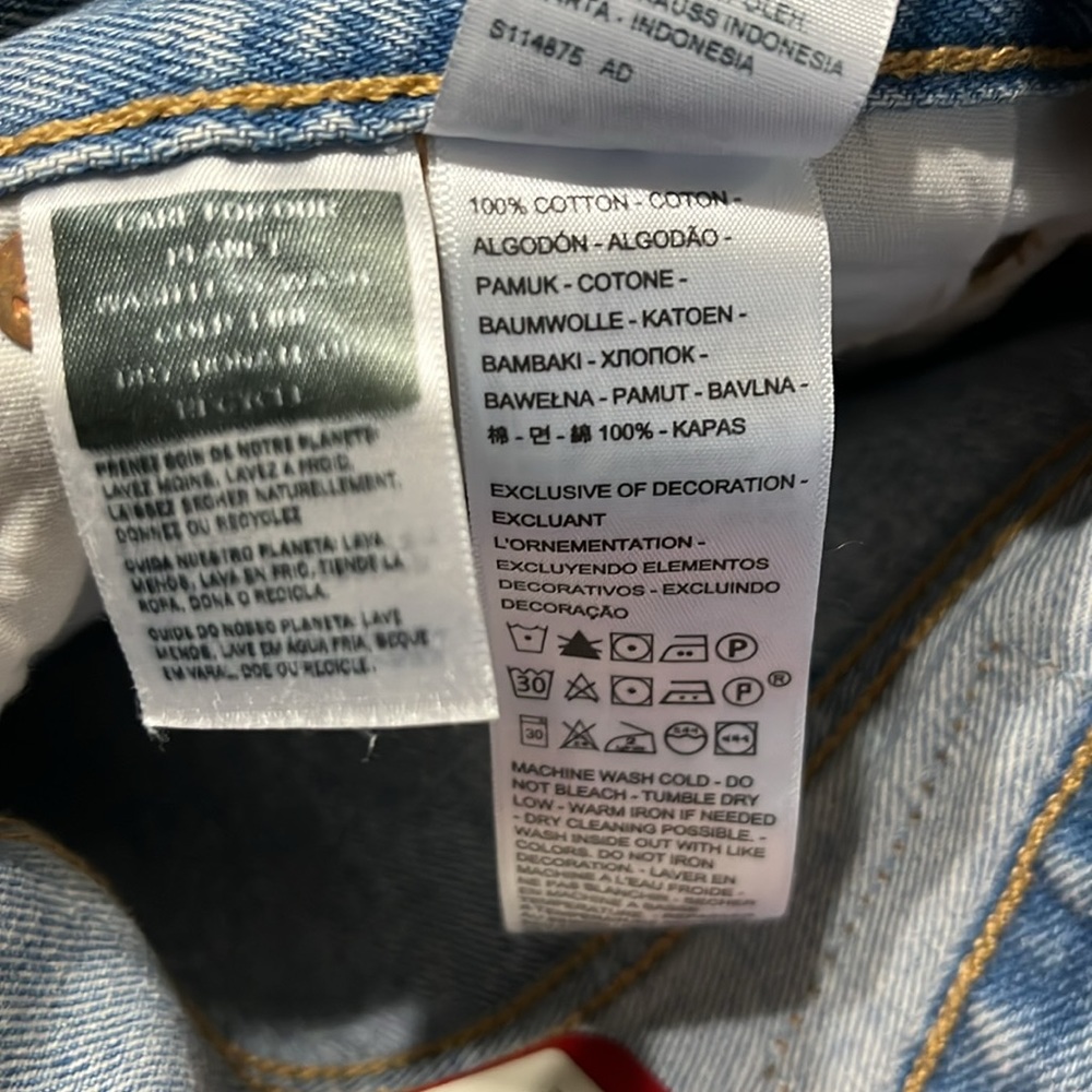 Levis 501 Plus Jeans 150th ANNIVERSARY Patchwork Fresh as a Daisy lite wash NWT - Picture 11 of 16